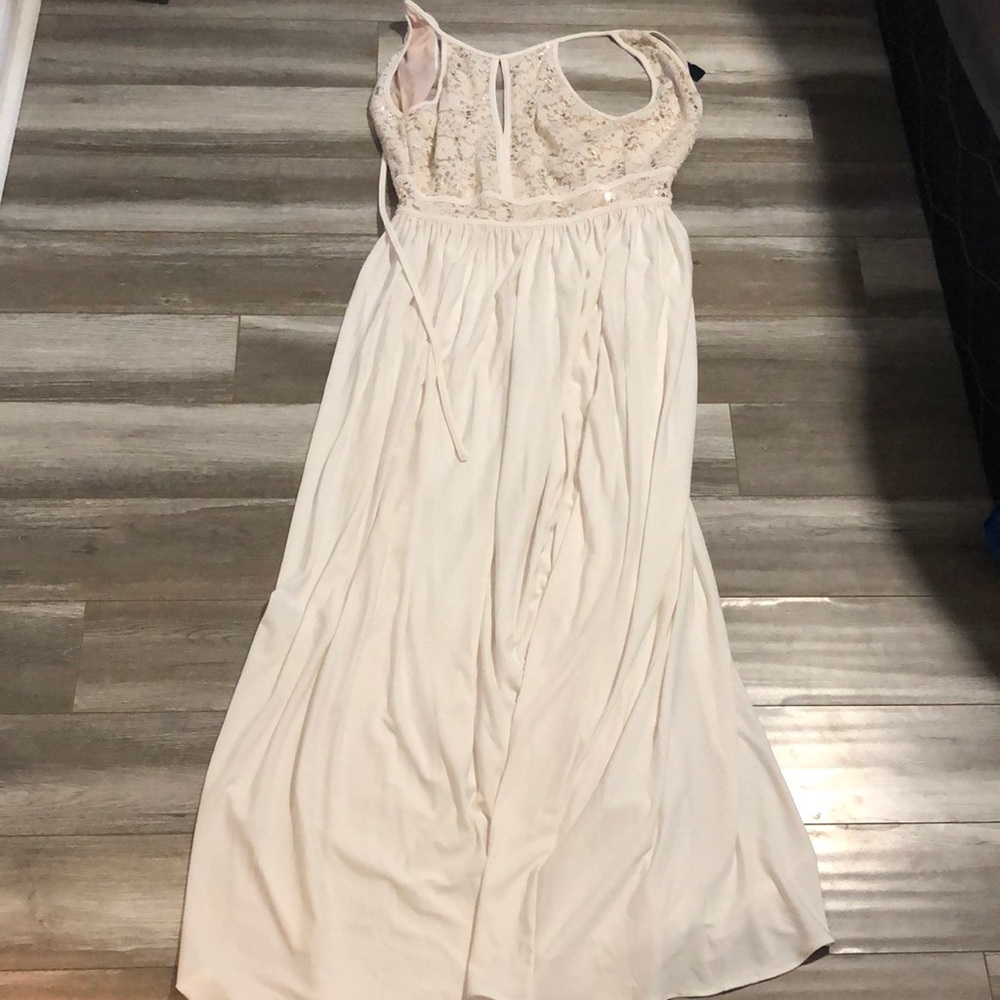 White formal dress